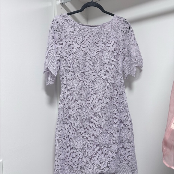 Anthropologie Lace Lavender Dress - Picture 5 of 6